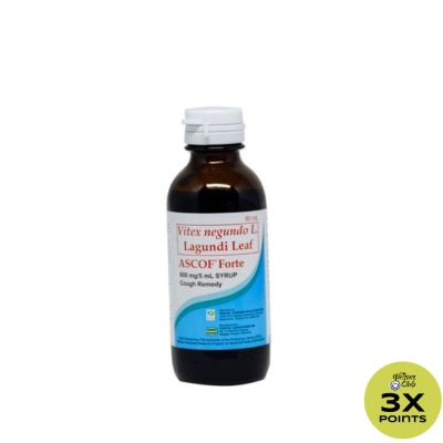 ASCOF Lagundi for Adults 600mg/5mL Menthol-Flavored Syrup 60mL