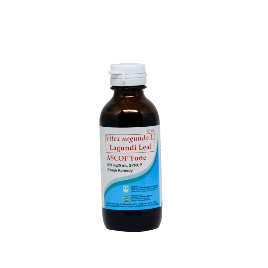 Lagundi for Adults 600mg/5mL Menthol-Flavored Syrup 60mL