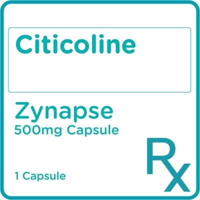 ZYNAPSE Citicoline 500mg 1 Capsule [PRESCRIPTION REQUIRED]