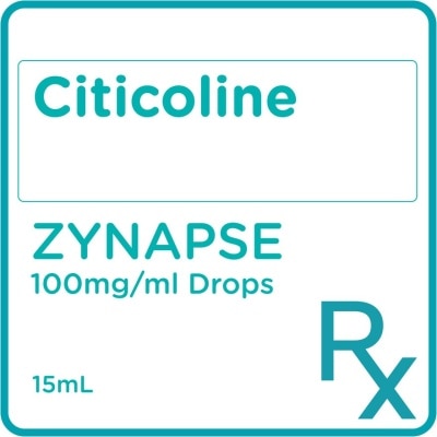 ZYNAPSE Citicoline 100mg/mL Oral Drops 15mL [PRESCRIPTION REQUIRED]