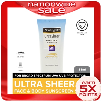 NEUTROGENA Ultra Sheer Dry-Touch Sunscreen SPF 50 - 88 ML