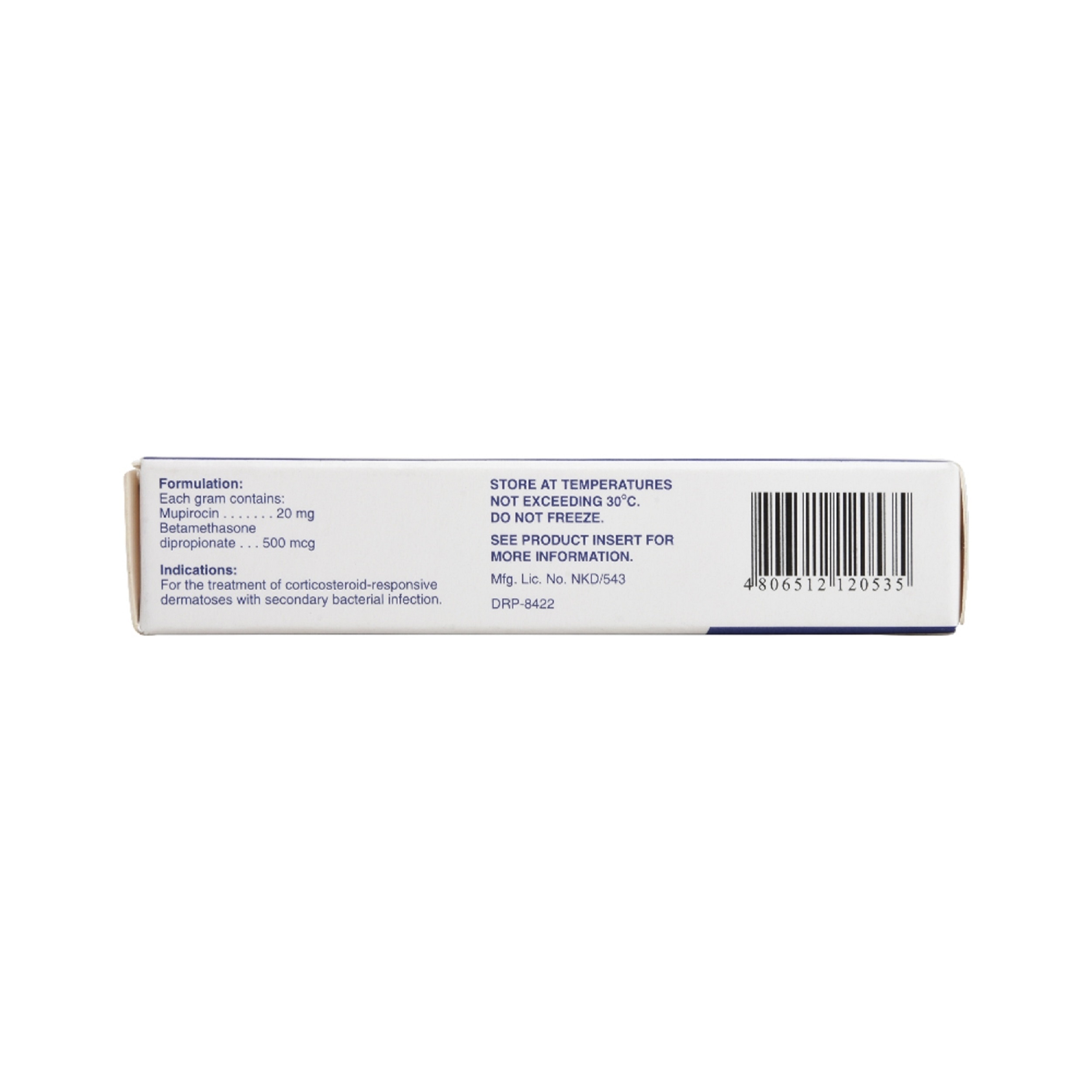 Mupirocin Betamethasone 20mg500 mcg 5g [PRESCRIPTION REQUIRED]