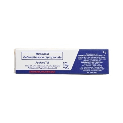 FOSKINA Mupirocin Betamethasone 20mg500 mcg 5g [PRESCRIPTION REQUIRED]