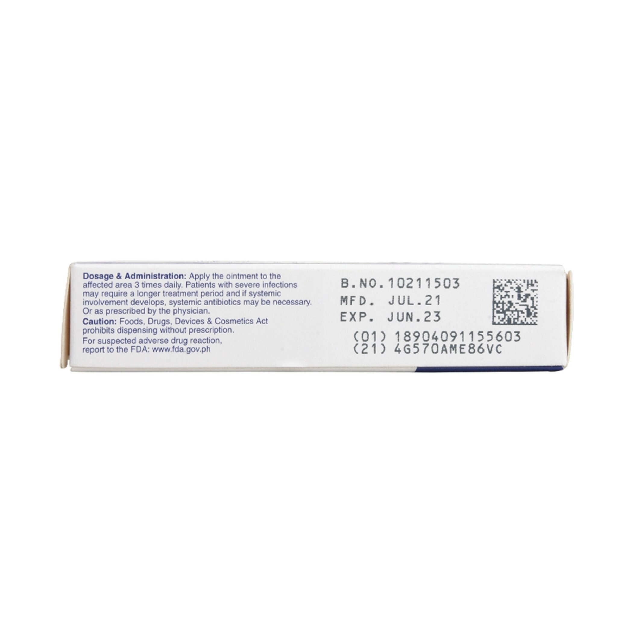 Mupirocin Betamethasone 20mg500 mcg 5g [PRESCRIPTION REQUIRED]