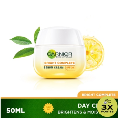 GARNIER Bright Complete SPF36 Muti-Action Whitening Serum Cream 50mL