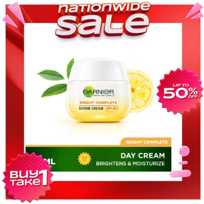 GARNIER Bright Complete SPF36 Muti-Action Whitening Serum Cream 50mL