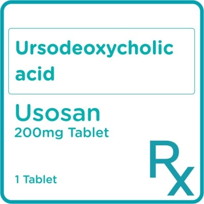 USOSAN Ursodeoxycholic acid 200mg 1 Tablet [PRESCRIPTION REQUIRED]