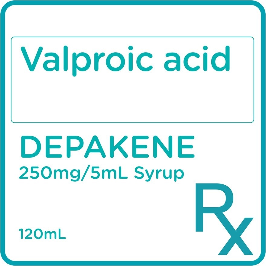 Valproic Acid 250 mg/5 mL Syrup 120 mL [PRESCRIPTION REQUIRED]