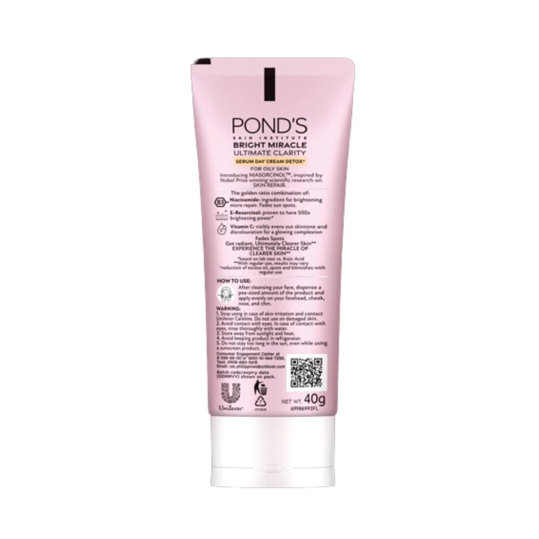 PONDS Bright Miracle Day Cream Detox 40g