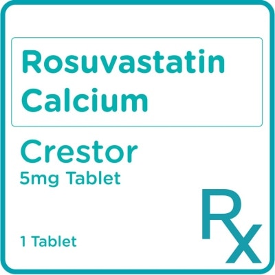 CRESTOR Crestor Rosuvastatin 5mg 1 Tablet [Prescription Required]