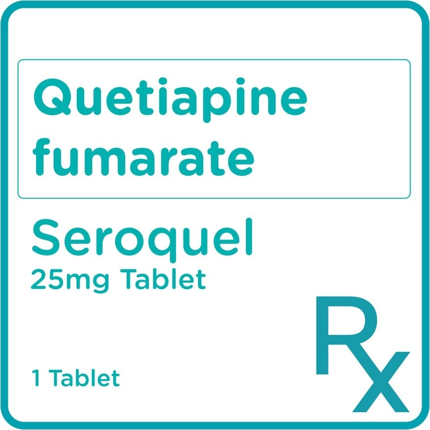 Quetiapine fumarate 25mg 1 Tablet [PRESCRIPTION REQUIRED]