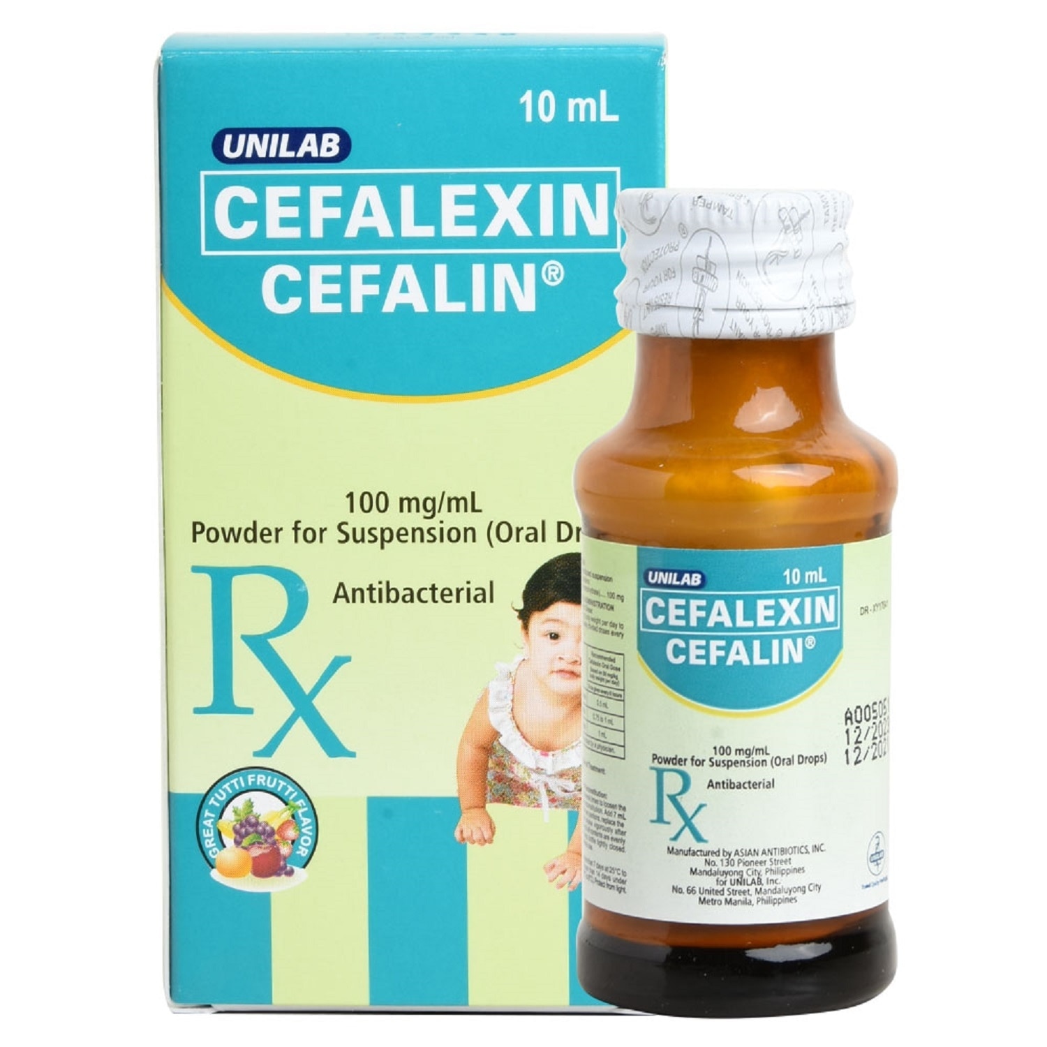 Cefalexin 100 mg/mL Oral Drops 10 mL [PRESCRIPTION REQUIRED]