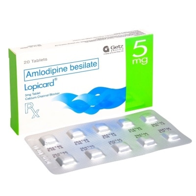 LOPICARD Amlodipine Besilate 5mg 1 Tablet [Prescription Required]