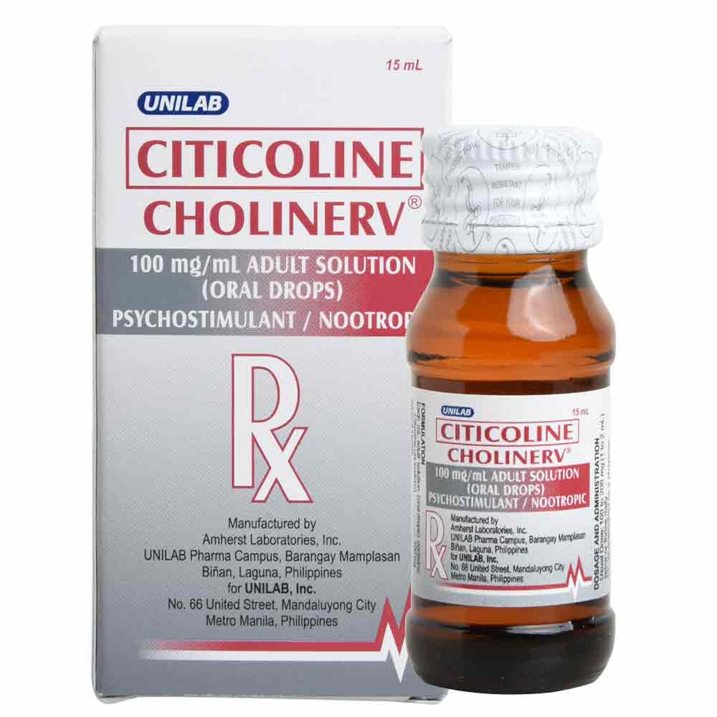 Citicoline sodium 100 mg/mL Oral Drops 15 mL [PRESCRIPTION REQUIRED]