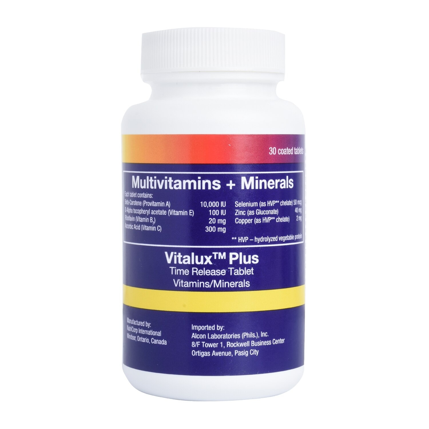 Plus Multivitamins + Minerals 1 Coated Tablet