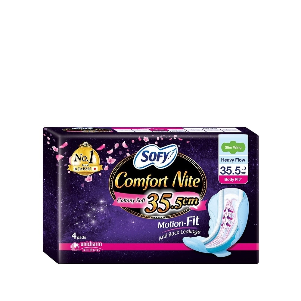 SOFY Comfort Nite Slim Wing 35 cm - 4 pads