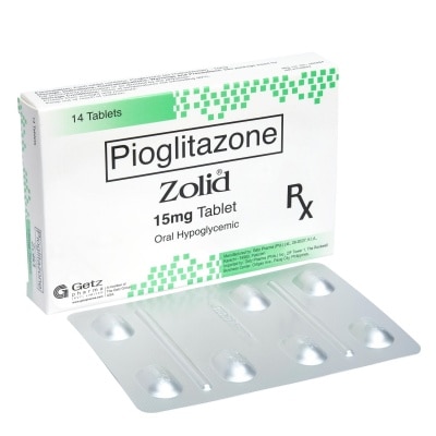 ZOLID Pioglitazone 15mg 1 Tablet