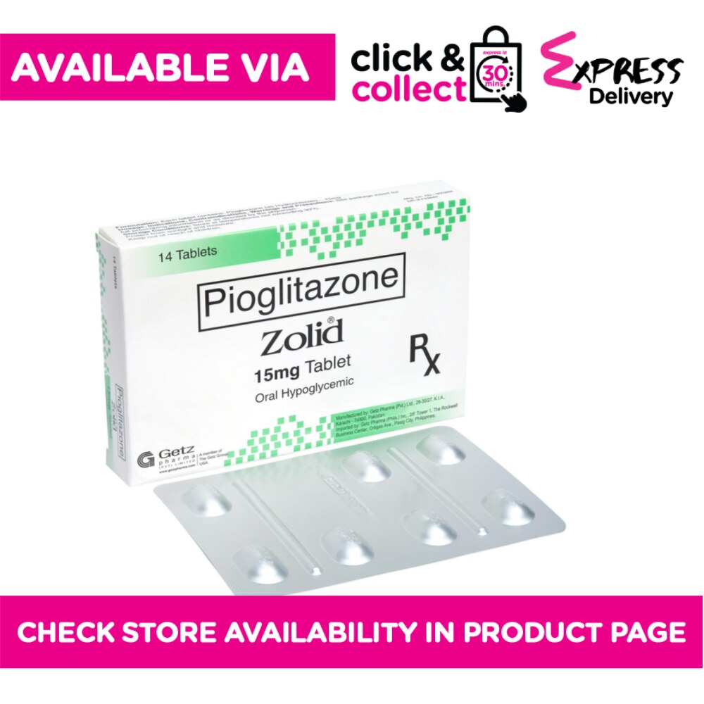 Pioglitazone 15mg 1 Tablet