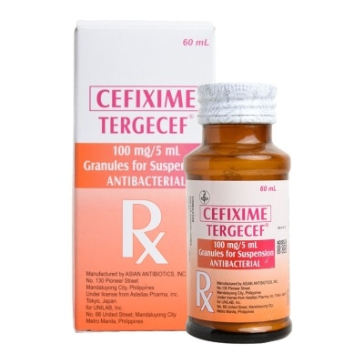 TERGECEF Cefixime 100mg/5mL Suspension x60mL [PRESCRIPTION REQUIRED]