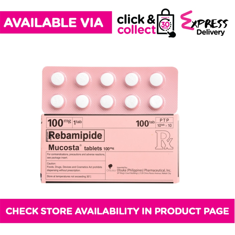 MUCOSTA Rebamipide 100mg Sold Per Piece [PRESCRIPTION REQUIRED]
