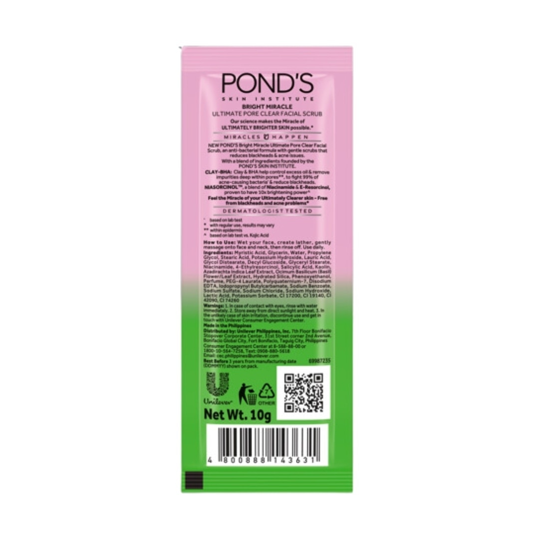 PONDS Pore Clear Facial Scrub 10g