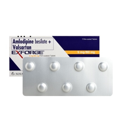 EXFORGE Exforge Amlodipine Besilate 5mg Valsartan 80mg 1 Tablet [Prescription Required]