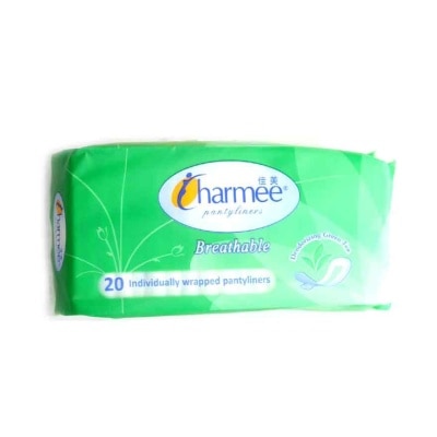 CHARMEE Pantyliners Breathable Deodorizing Green Tea 20s