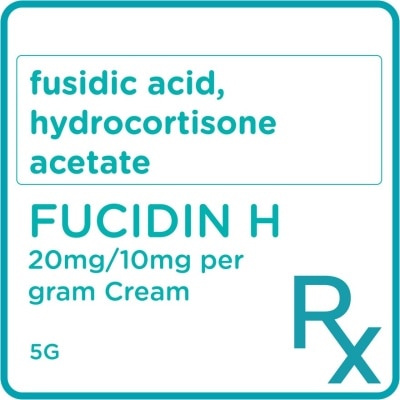 FUCIDIN Fusidic acid 20mg + Hydrocortisone acetate 10mg Cream 5g [PRESCRIPTION REQUIRED]