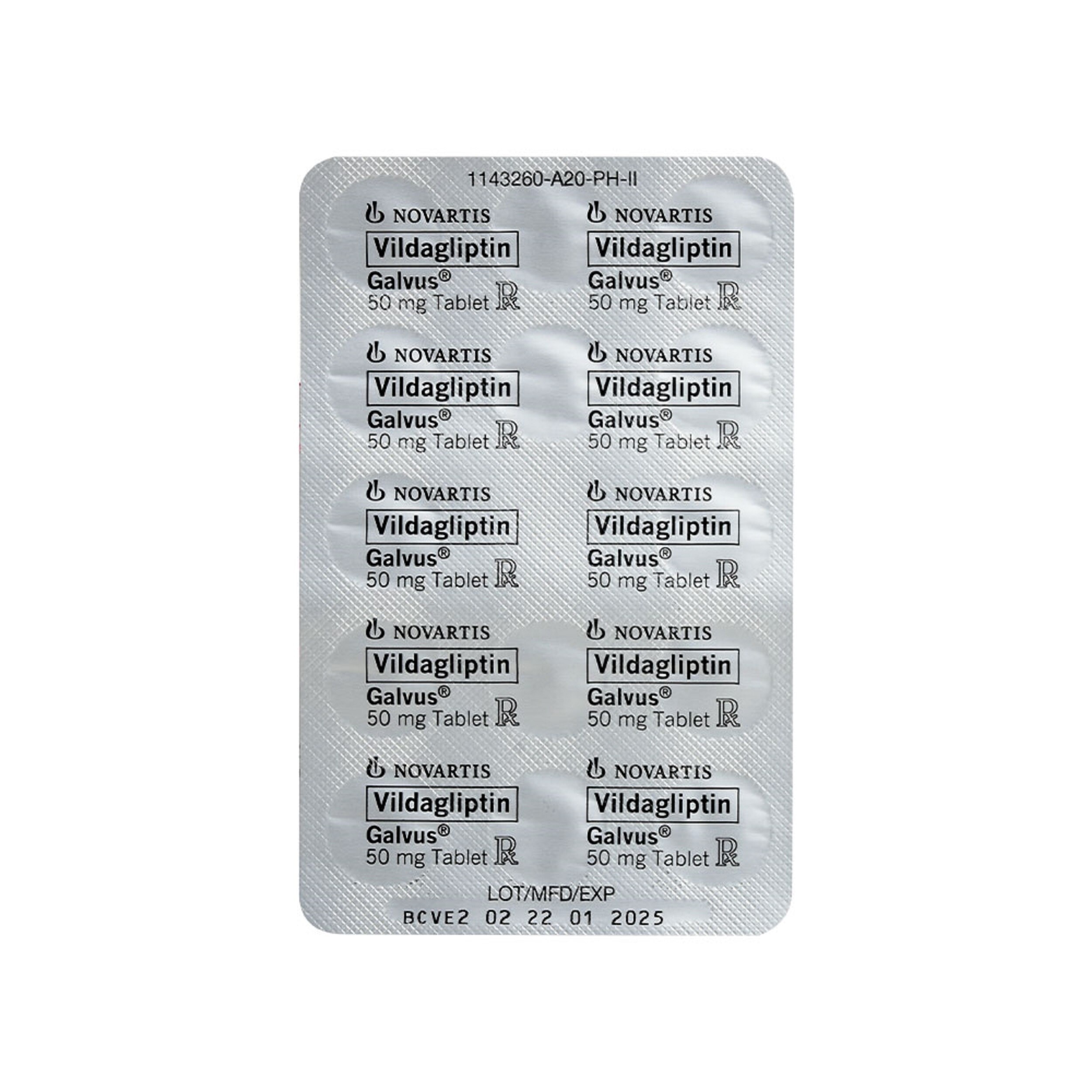 Vildagliptin 50mg 1 Tablet [PRESCRIPTION REQUIRED]