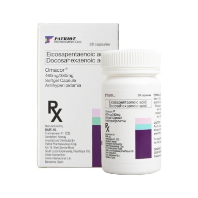 OMACOR EPA 460mg + DHA 380mg 1 Capsule [PRESCRIPTION REQUIRED]