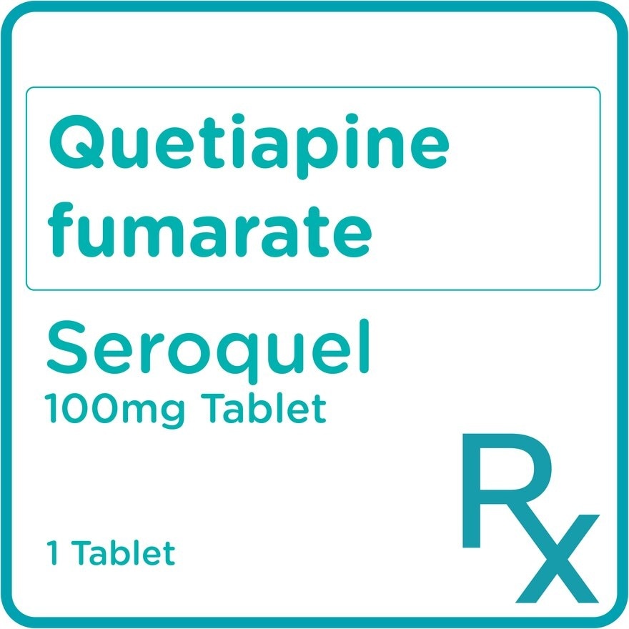 Quetiapine fumarate 100mg 1 Tablet [PRESCRIPTION REQUIRED]