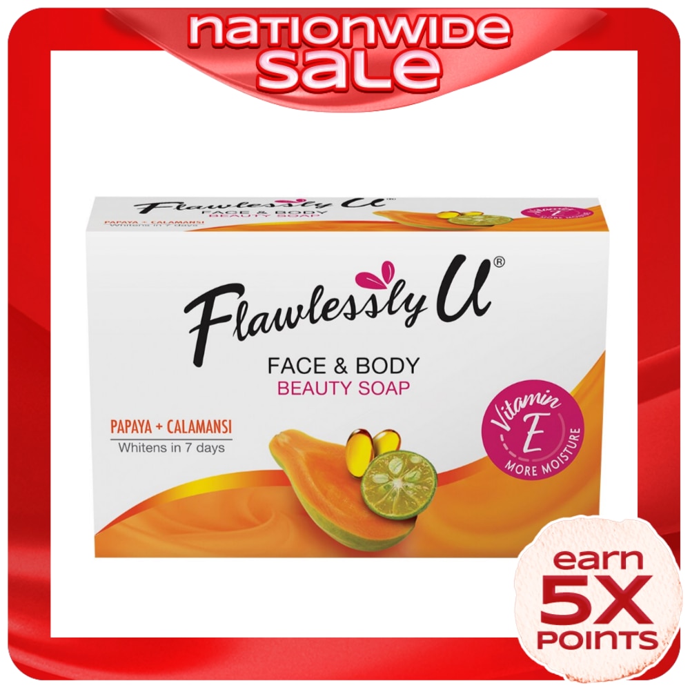 Papaya + Calamansi Face and Body Beauty Soap 90g