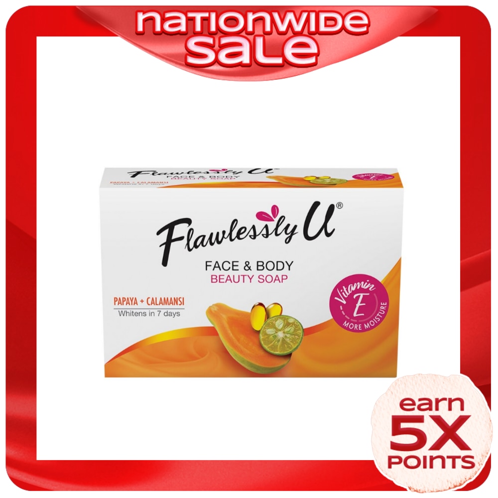 Papaya + Calamansi Face & Body Beauty Soap 125g