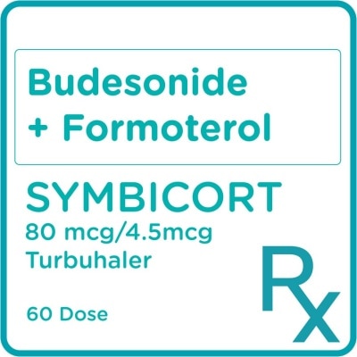 SYMBICORT Budesonide 80mcg + Formoterol 4.5mcg Turbuhaler 60 Doses [PRESCRIPTION REQUIRED]