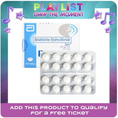 SERC - Betahistine diHCl 24mg 1 Tablet [PRESCRIPTION REQUIRED]