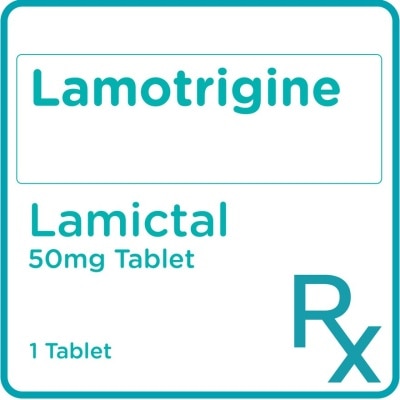 LAMICTAL Lamotrigine 50mg 1 Tablet [PRESCRIPTION REQUIRED]