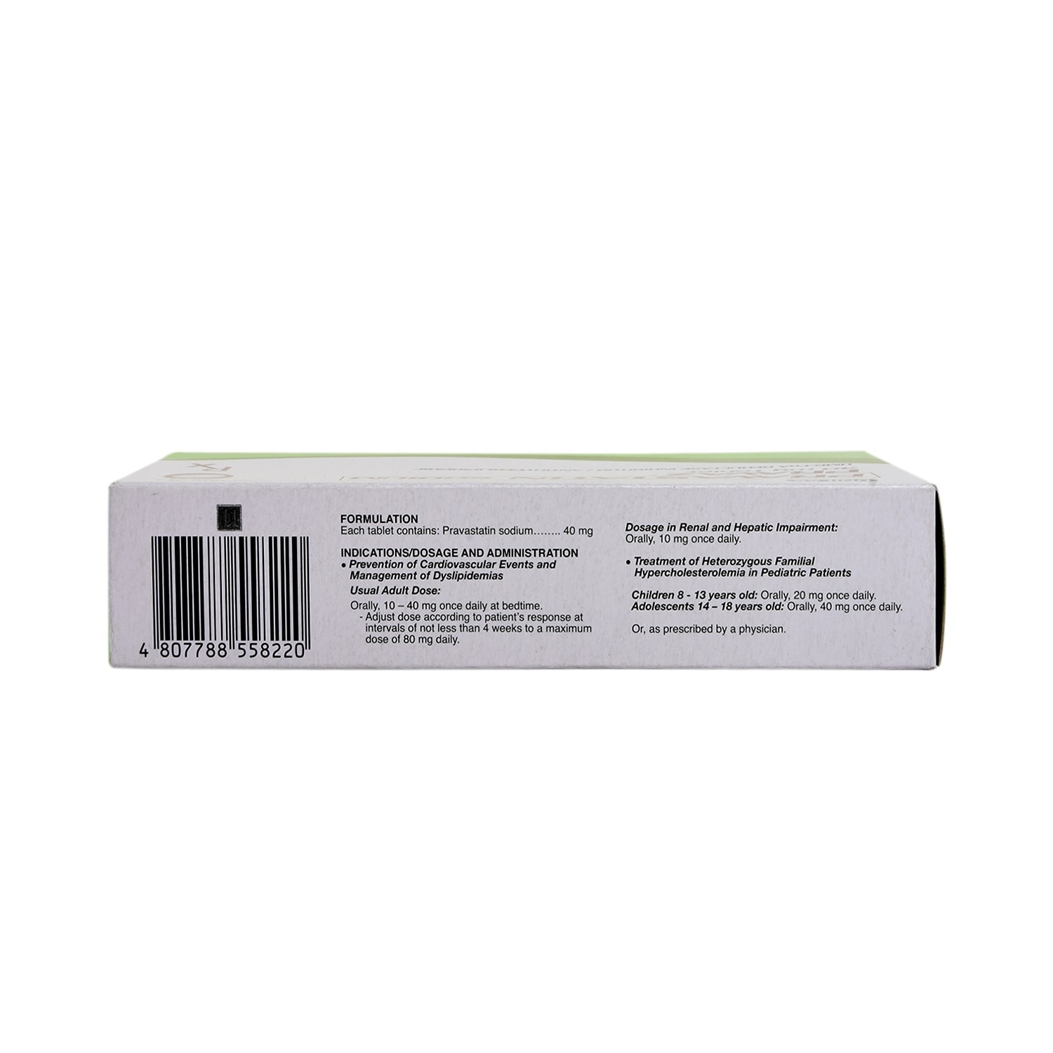 Pravaz Pravastatin 40mg 1 Tablet [Prescription Required]