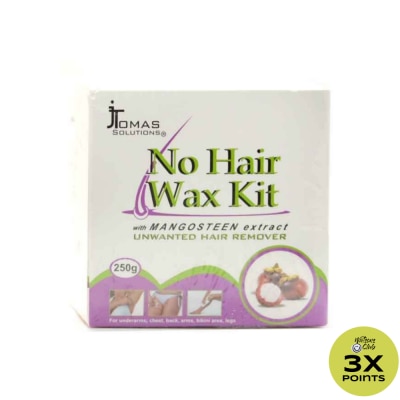 J TOMAS No Hair Wax Kit With Mangosteen 250g