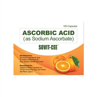 SOVIT Sovit-Cee Ascorbic Acid (as Sodium Ascorbate) 500mg 1 Tablet