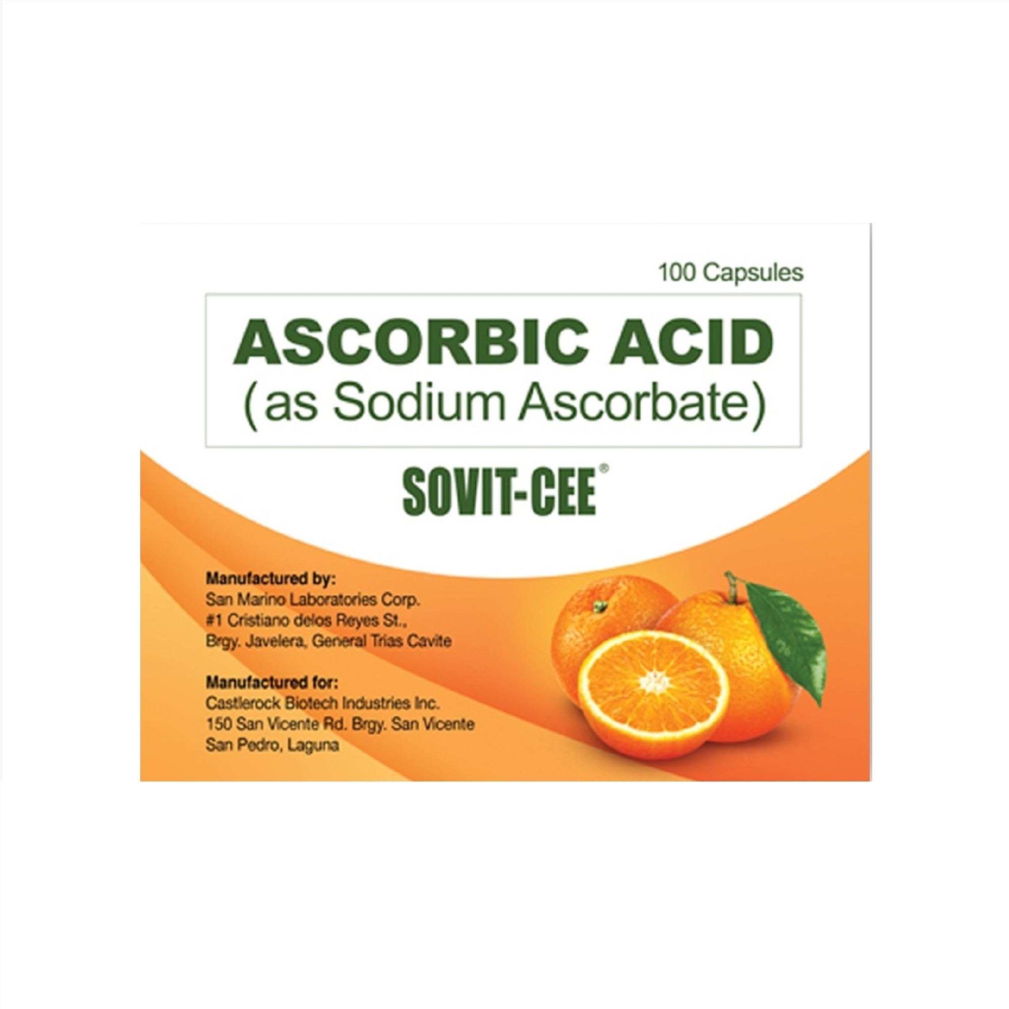 Sovit-Cee Ascorbic Acid (as Sodium Ascorbate) 500mg 1 Tablet