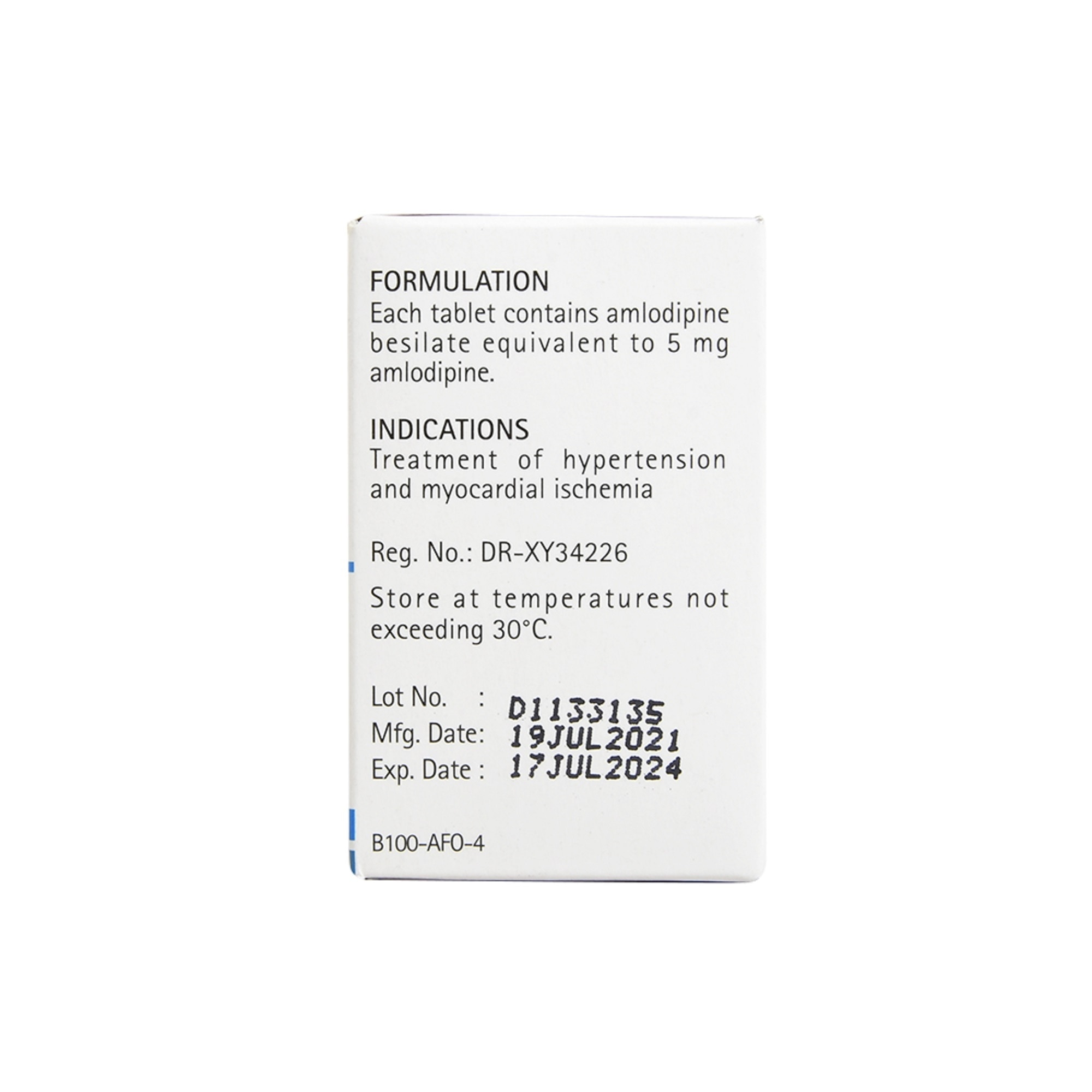 Aforbes Amlodipine 5mg 1 Tablet [Prescription Required]