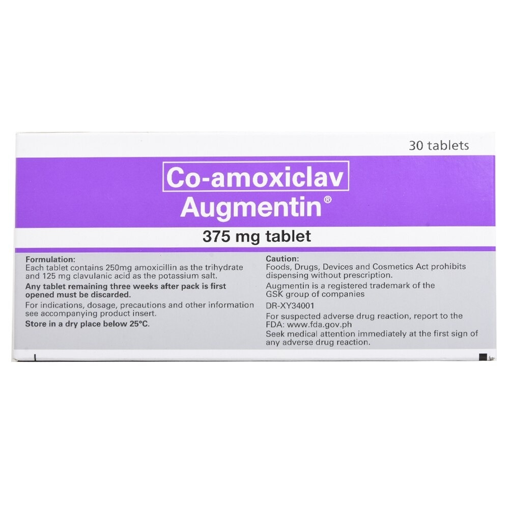 Amoxicillin 250mg + Clavulanic acid 125mg Tablet 1 Tablet [PRESCRIPTION REQUIRED]