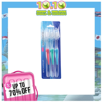 WATSONS Spiral Tootbrushes 3s Medium