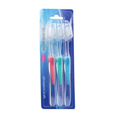 WATSONS Spiral Tootbrushes 3s Medium