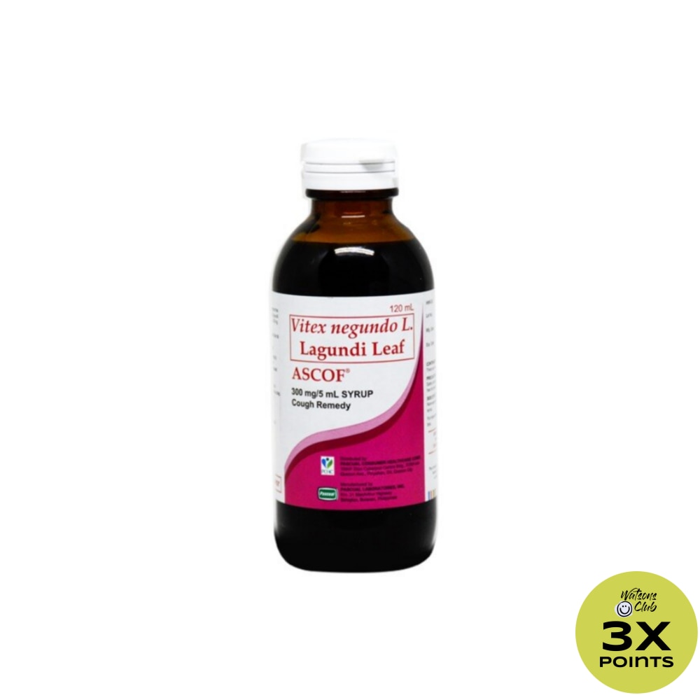 Lagundi for Kids 300mg/5mL Strawberry-Flavored Syrup 120mL