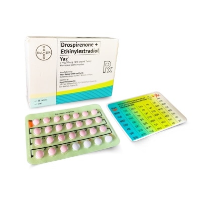 YAZ Drospirenone + Ethinylestradiol 3mg/0.02mg x28 Tablets/box [PRESCRIPTION REQUIRED]