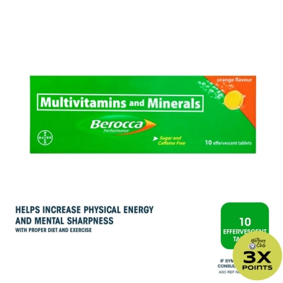 BEROCCA Berocca Effervescent Tablet Orange Flavor 10s