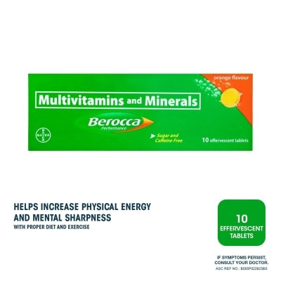 BEROCCA Berocca Effervescent Tablet Orange Flavor 10s