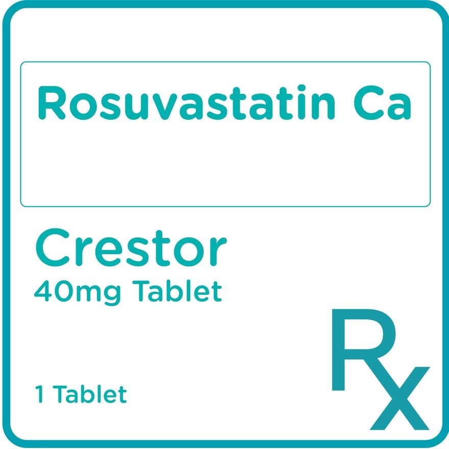 Crestor Rosuvastatin 40mg 1 Tablet [Prescription Required]