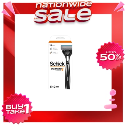 SCHICK Quatro Titanium 4 Razor For Men